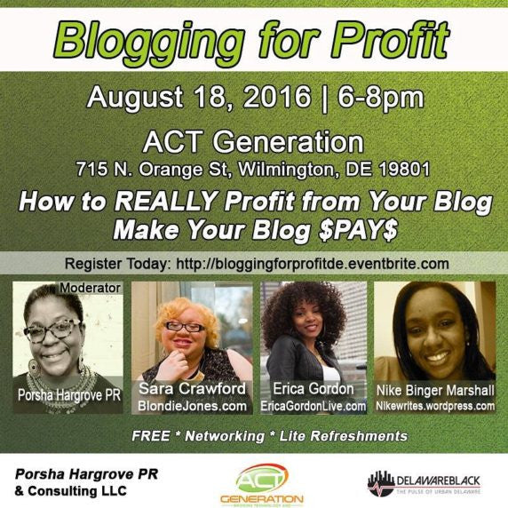 THE BLACK BLOGGERS – BLOGGING FOR PROFIT PANEL DISCUSSION
