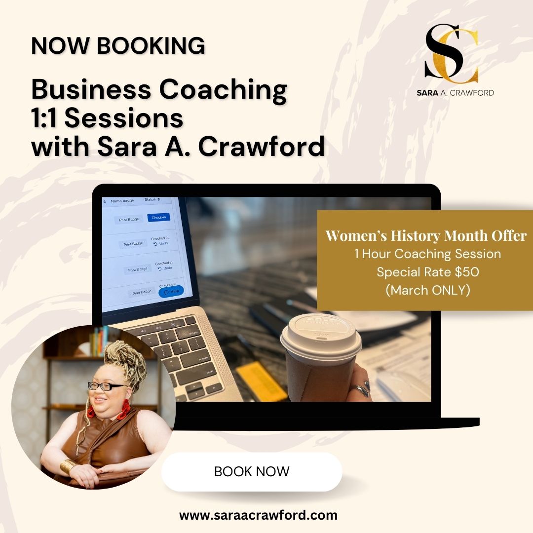 1:1 Business Coaching Session x Women's History Month Offer!